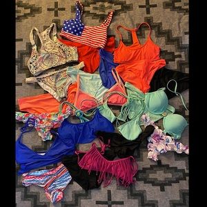 SWIMSUIT LOT!☀️👙13 bikini bottoms & 9 bikini tops